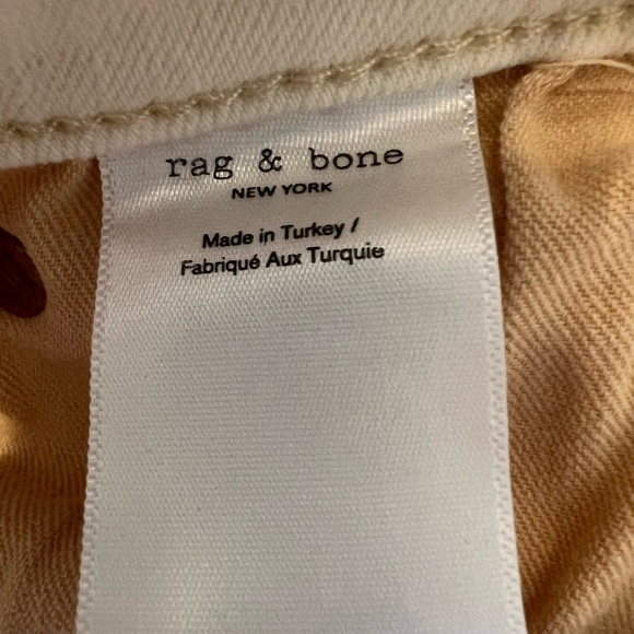 Rag & bone 🦴 Ecru Colored Cate Mid Rise Jeans size 27 - Picture 9 of 12